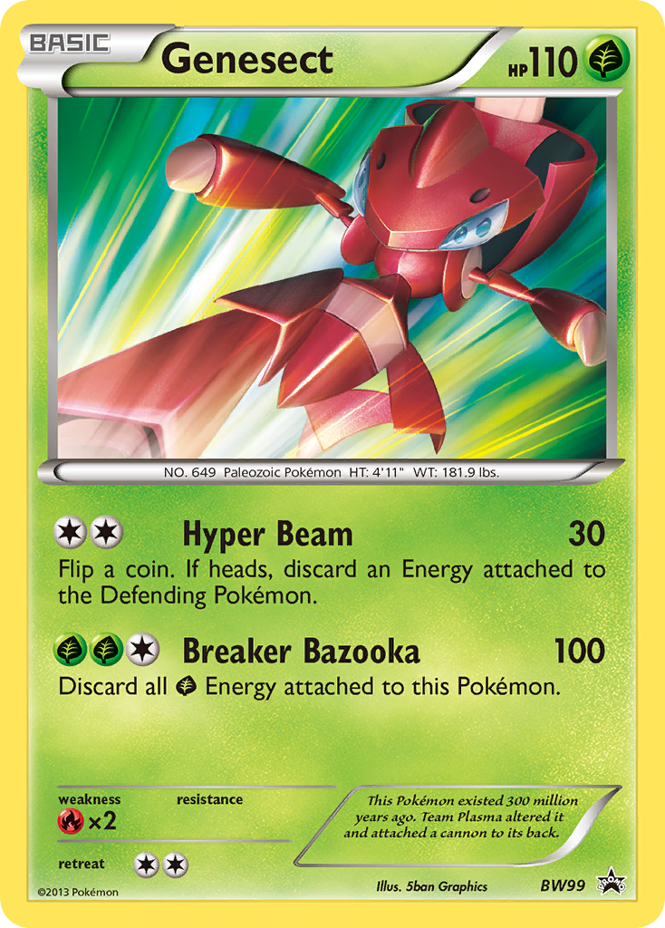 Genesect (BW99) [Black & White: Black Star Promos] | Rock City Comics