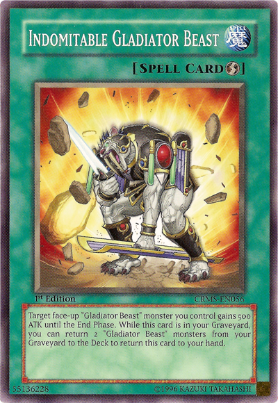 Indomitable Gladiator Beast [CRMS-EN056] Common | Rock City Comics