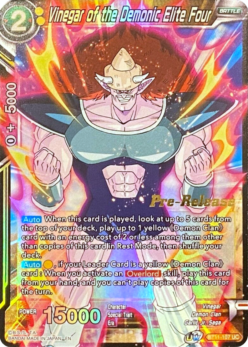 Vinegar of the Demonic Elite Four (BT11-107) [Vermilion Bloodline Prerelease Promos] | Rock City Comics