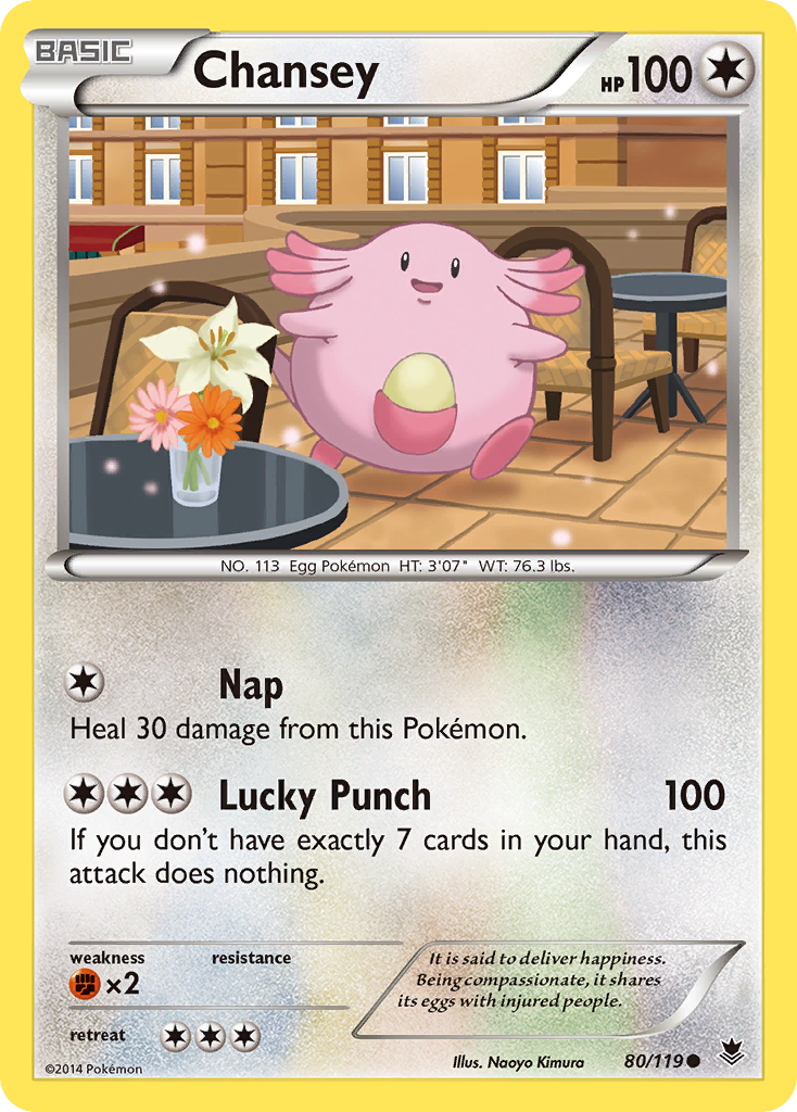 Chansey (80/119) [XY: Phantom Forces] | Rock City Comics