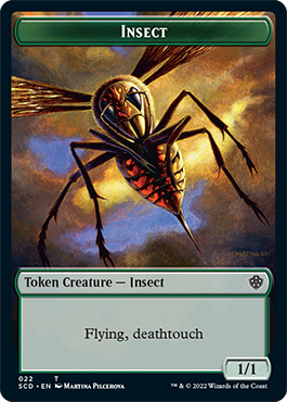 Insect // Soldier Double-Sided Token [Starter Commander Decks] | Rock City Comics