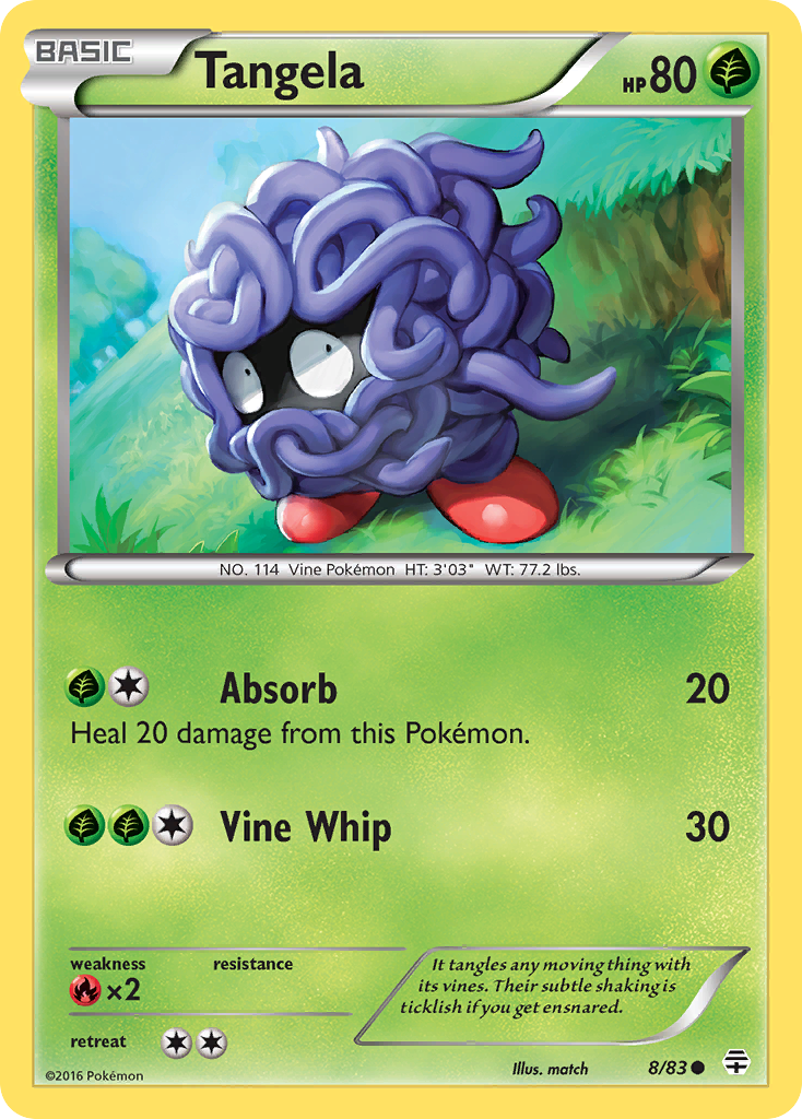 Tangela (8/83) [XY: Generations] | Rock City Comics