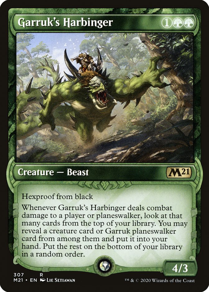 Garruk's Harbinger (Showcase) [Core Set 2021] | Rock City Comics