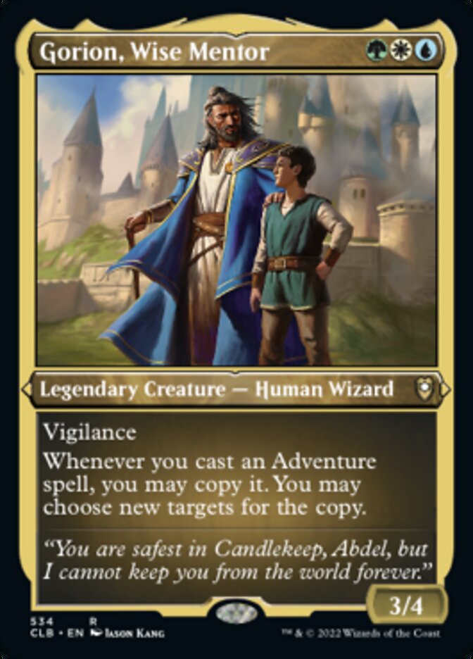 Gorion, Wise Mentor (Foil Etched) [Commander Legends: Battle for Baldur's Gate] | Rock City Comics