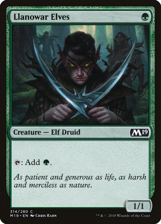 Llanowar Elves [Core Set 2019] | Rock City Comics