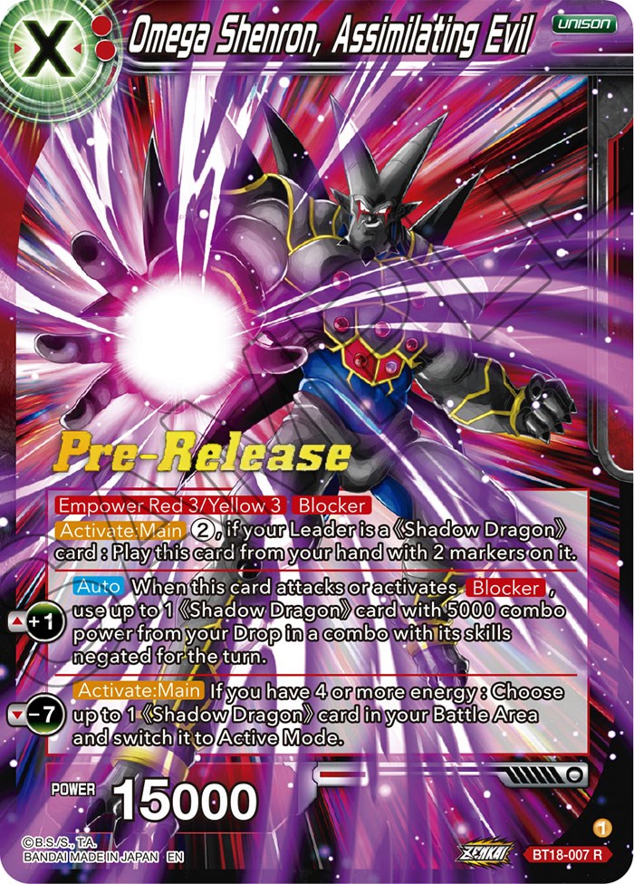 Omega Shenron, Assembling Evil (BT18-007) [Dawn of the Z-Legends Prerelease Promos] | Rock City Comics