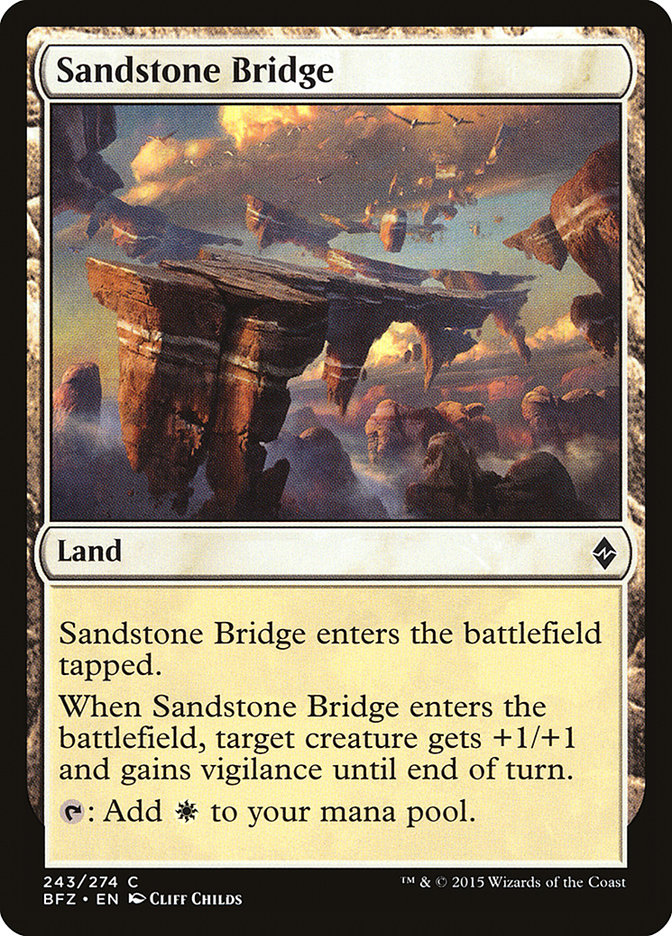 Sandstone Bridge [Battle for Zendikar] | Rock City Comics