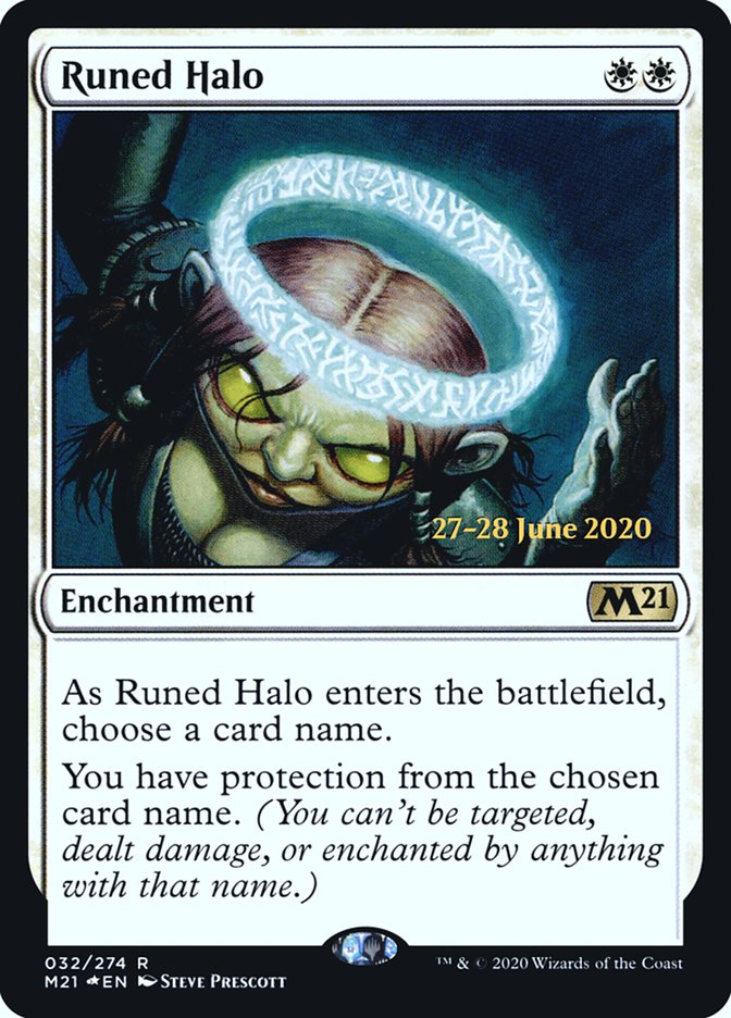 Runed Halo  [Core Set 2021 Prerelease Promos] | Rock City Comics