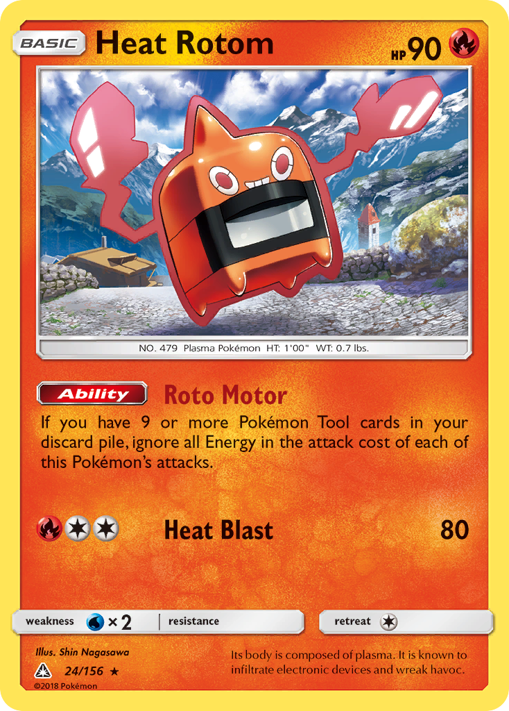 Heat Rotom (24/156) [Sun & Moon: Ultra Prism] | Rock City Comics