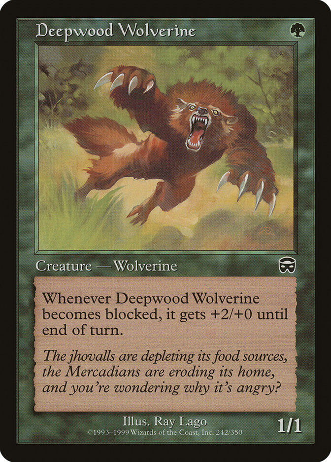 Deepwood Wolverine [Mercadian Masques] | Rock City Comics