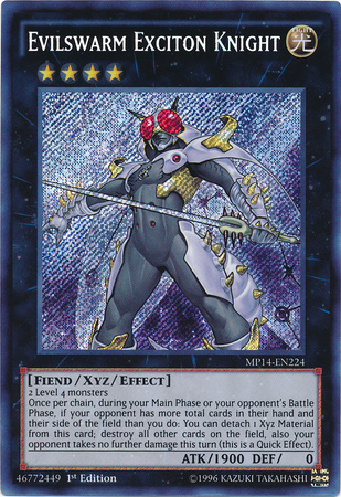 Evilswarm Exciton Knight [MP14-EN224] Secret Rare | Rock City Comics