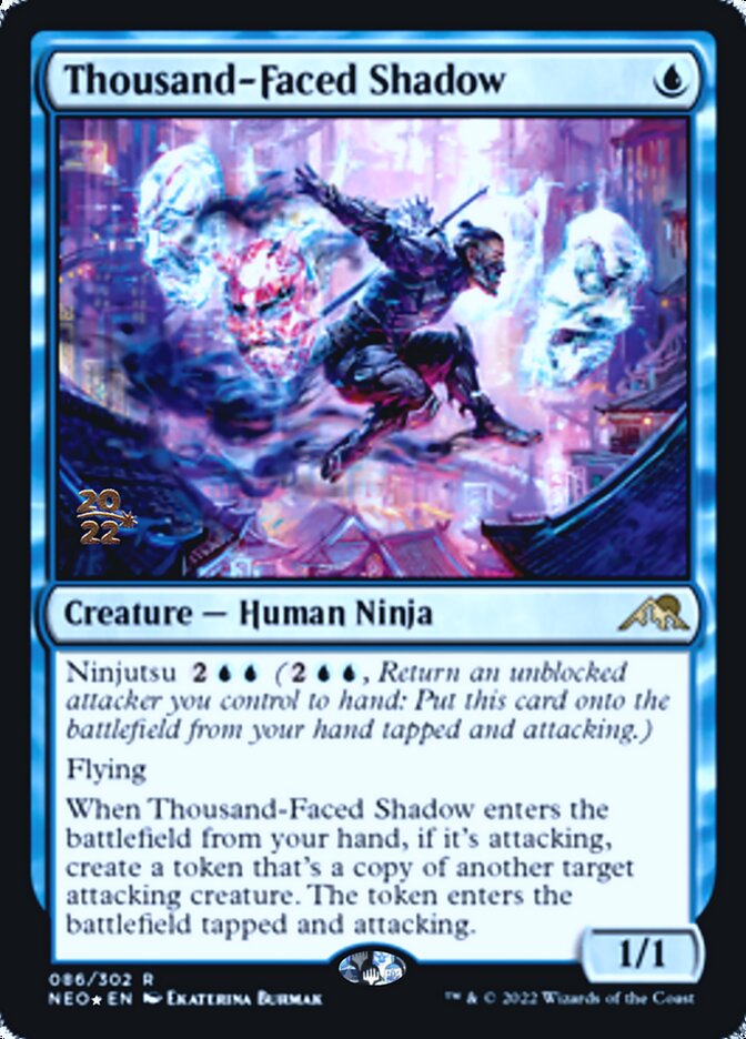 Thousand-Faced Shadow [Kamigawa: Neon Dynasty Prerelease Promos] | Rock City Comics