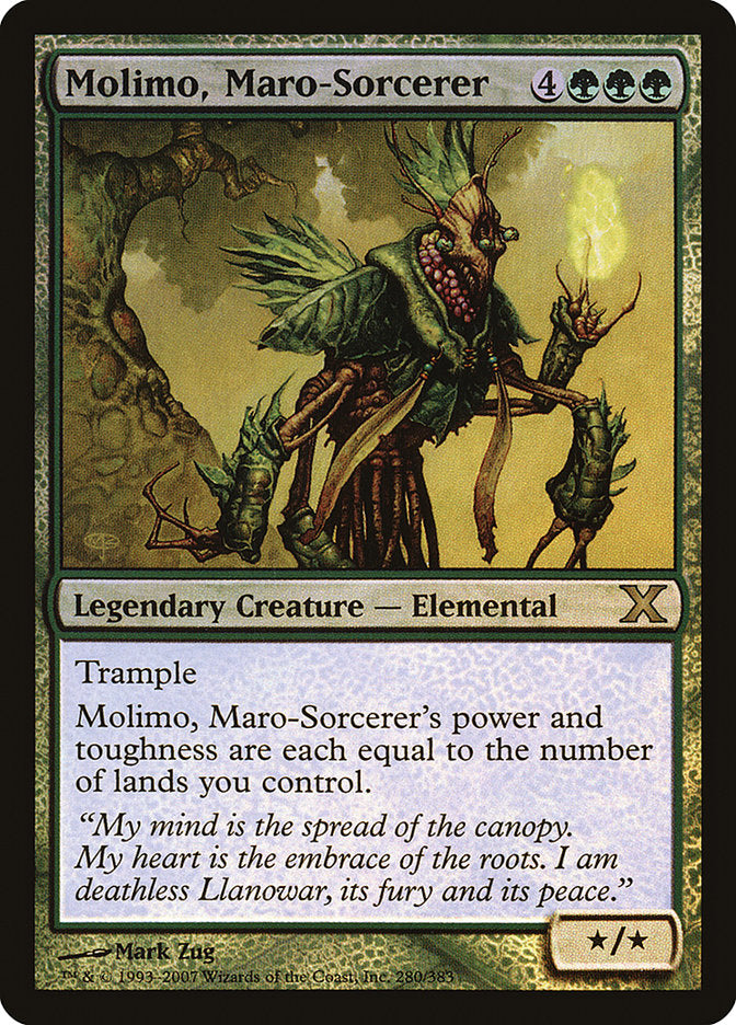 Molimo, Maro-Sorcerer (Premium Foil) [Tenth Edition] | Rock City Comics