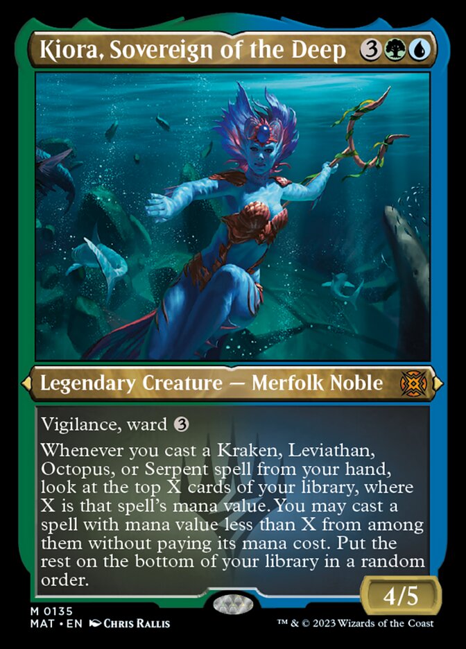 Kiora, Sovereign of the Deep (Foil Etched) [March of the Machine: The Aftermath] | Rock City Comics