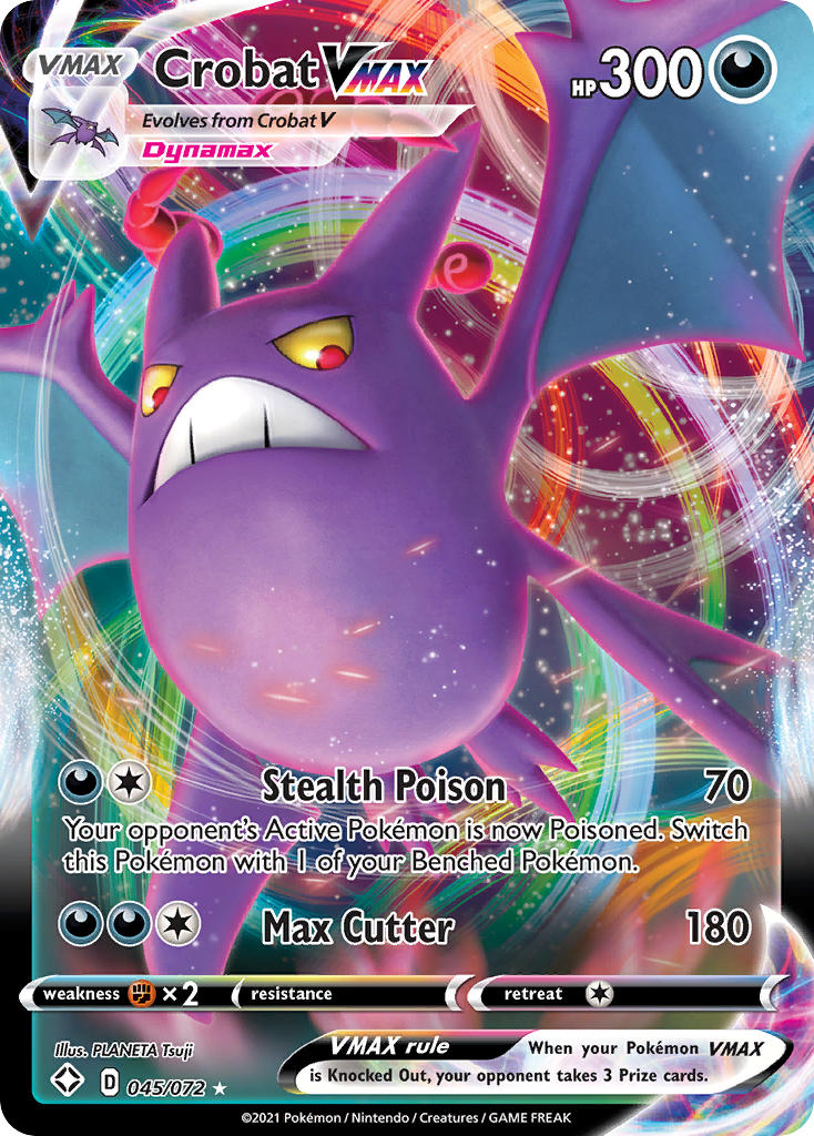 Crobat VMAX (045/072) [Sword & Shield: Shining Fates] | Rock City Comics