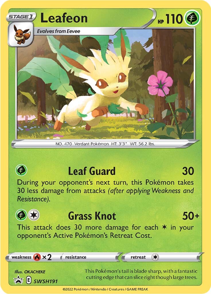 Leafeon (SWSH191) [Sword & Shield: Black Star Promos] | Rock City Comics