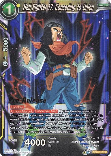 Hell Fighter 17, Conceding to Union (BT14-110) [Cross Spirits Prerelease Promos] | Rock City Comics