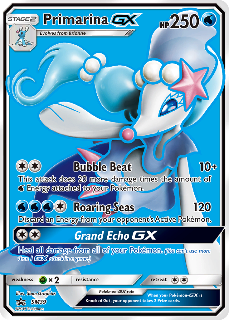 Primarina GX (SM39) [Sun & Moon: Black Star Promos] | Rock City Comics