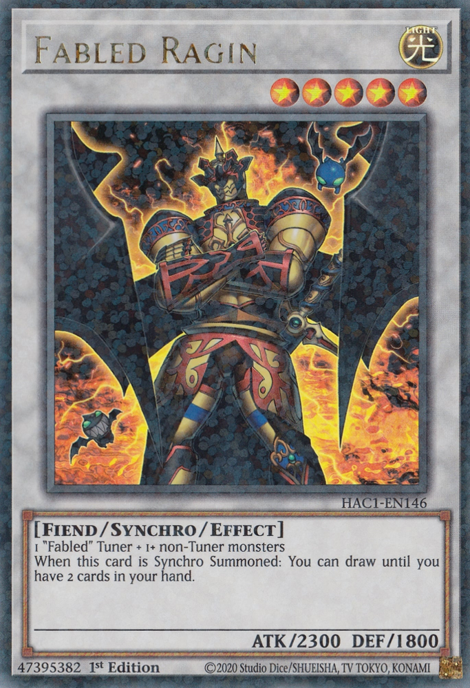 Fabled Ragin (Duel Terminal) [HAC1-EN146] Parallel Rare | Rock City Comics