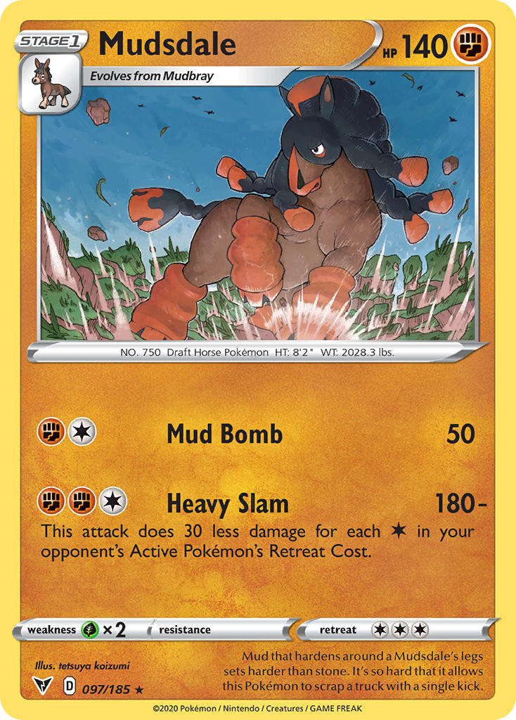 Mudsdale (097/185) [Sword & Shield: Vivid Voltage] | Rock City Comics