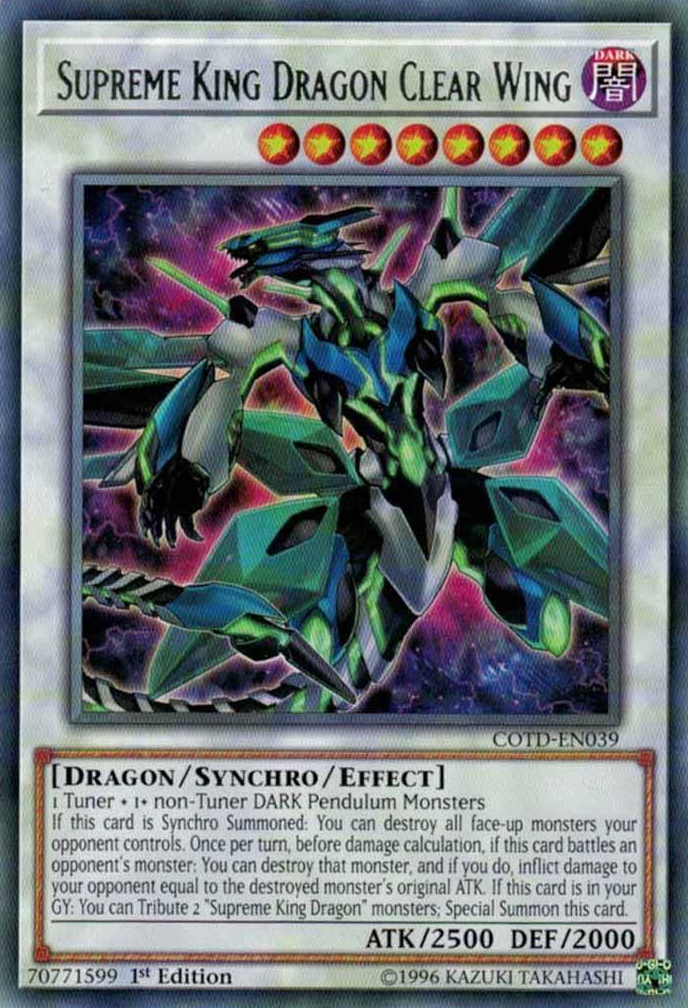 Supreme King Dragon Clear Wing [COTD-EN039] Rare | Rock City Comics