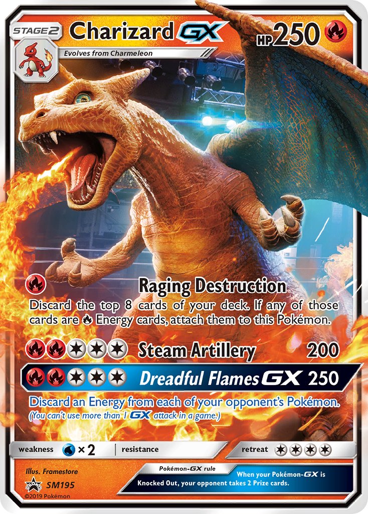 Charizard GX (SM195) [Sun & Moon: Black Star Promos] | Rock City Comics