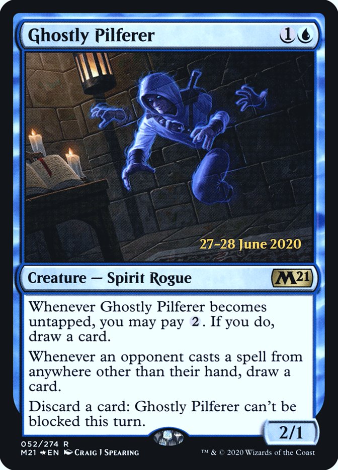 Ghostly Pilferer  [Core Set 2021 Prerelease Promos] | Rock City Comics