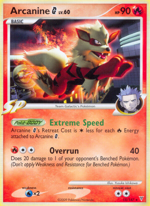 Arcanine G (15/147) (Theme Deck Exclusive) [Platinum: Supreme Victors] | Rock City Comics