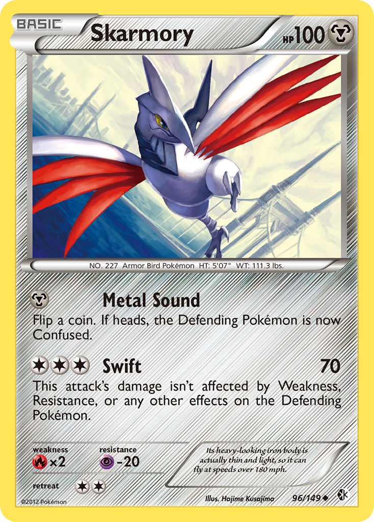 Skarmory (96/149) [Black & White: Boundaries Crossed] | Rock City Comics