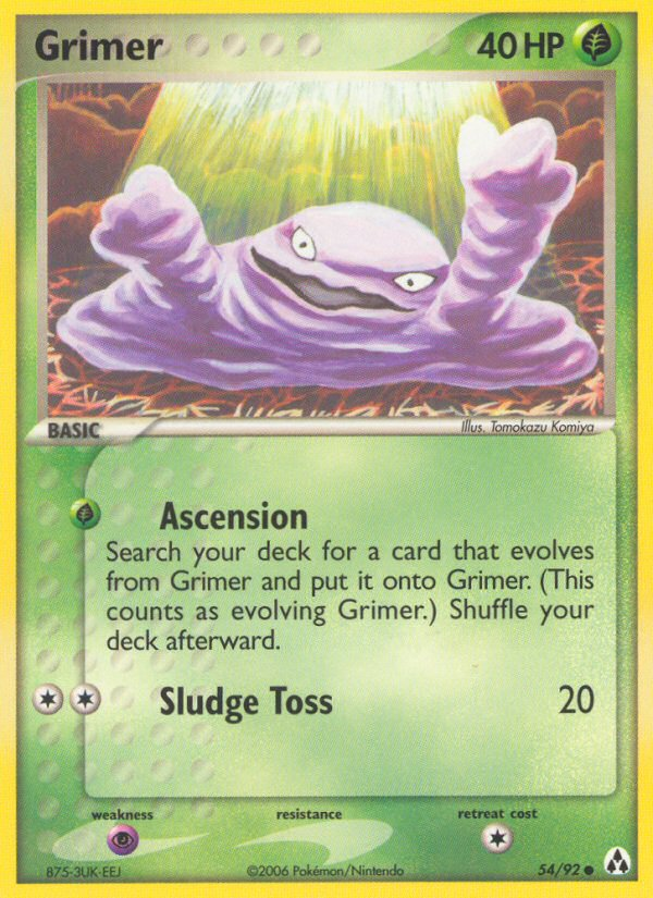 Grimer (54/92) [EX: Legend Maker] | Rock City Comics