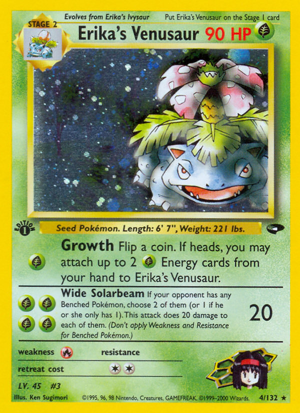 Erika's Venusaur (4/132) [Gym Challenge 1st Edition] | Rock City Comics