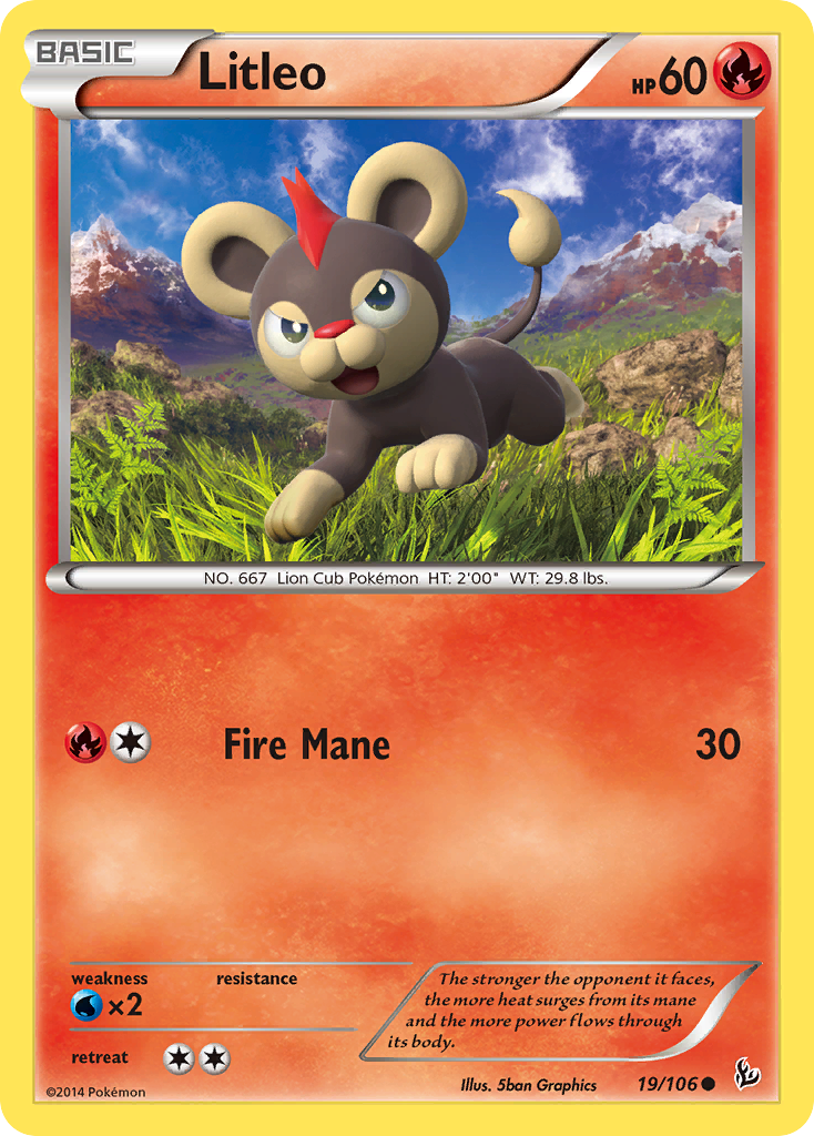 Litleo (19/106) [XY: Flashfire] | Rock City Comics