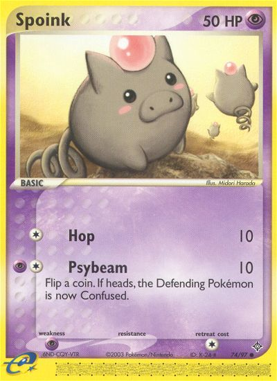 Spoink (74/97) [EX: Dragon] | Rock City Comics