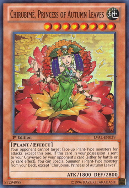 Chirubime, Princess of Autumn Leaves [LVAL-EN039] Super Rare | Rock City Comics