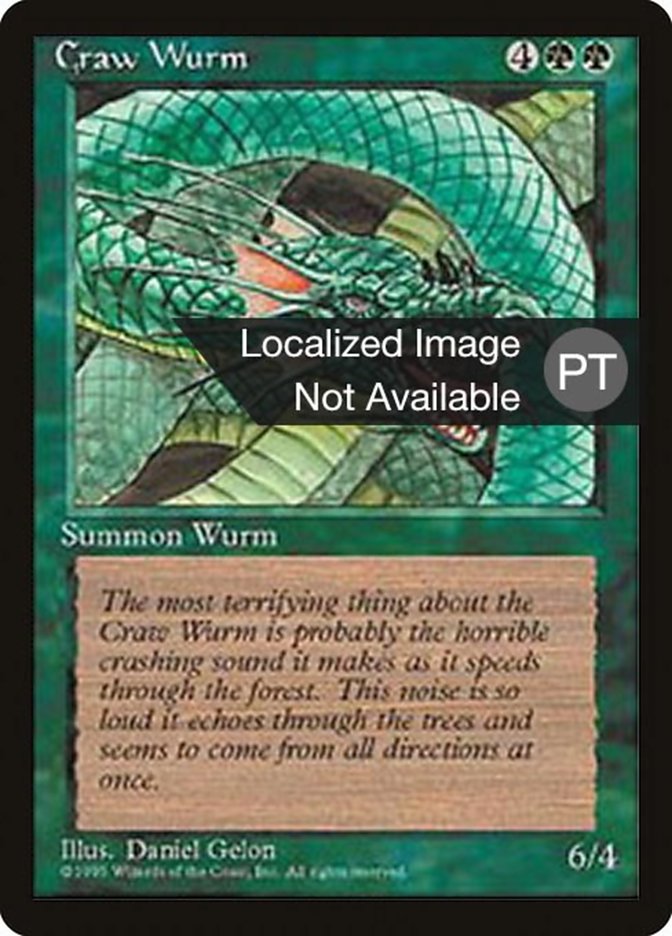 Craw Wurm [Fourth Edition (Foreign Black Border)] | Rock City Comics