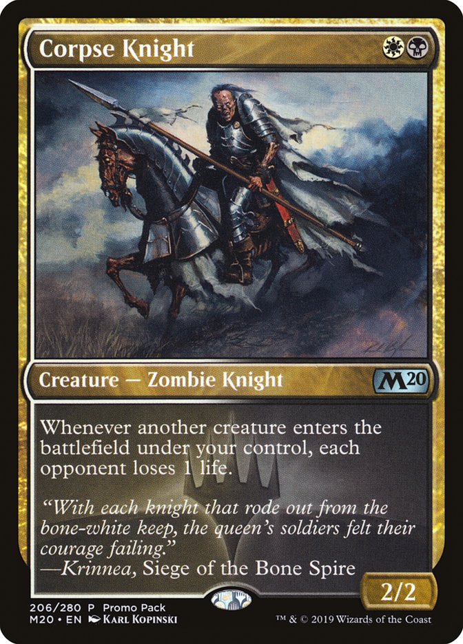 Corpse Knight (Promo Pack) [Core Set 2020 Promos] | Rock City Comics