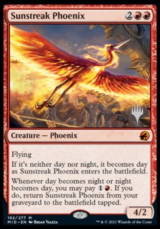 Sunstreak Phoenix (Promo Pack) [Innistrad: Midnight Hunt Promos] | Rock City Comics