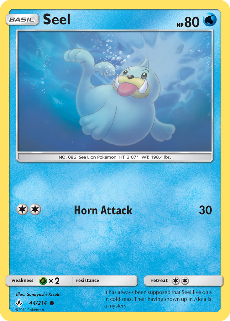 Seel (44/214) [Sun & Moon: Unbroken Bonds] | Rock City Comics