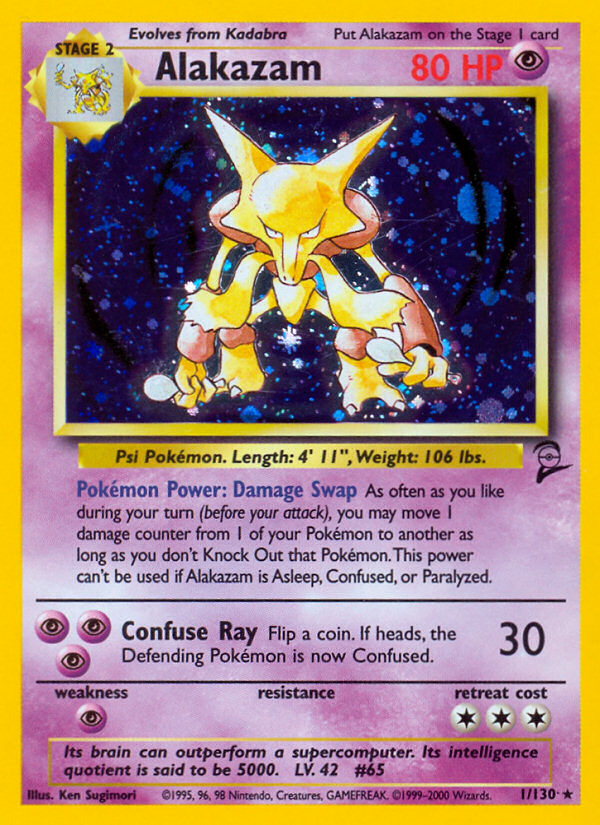 Alakazam (1/130) [Base Set 2] | Rock City Comics