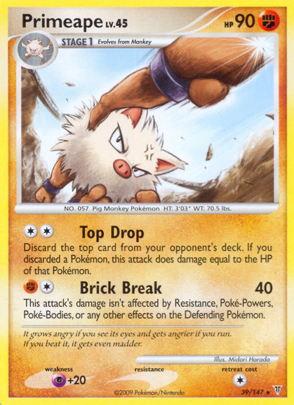 Primeape (39/147) [Platinum: Supreme Victors] | Rock City Comics