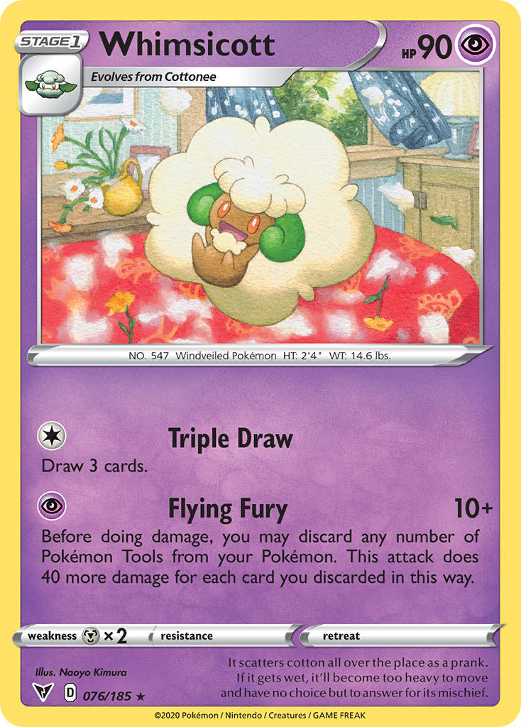 Whimsicott (076/185) [Sword & Shield: Vivid Voltage] | Rock City Comics