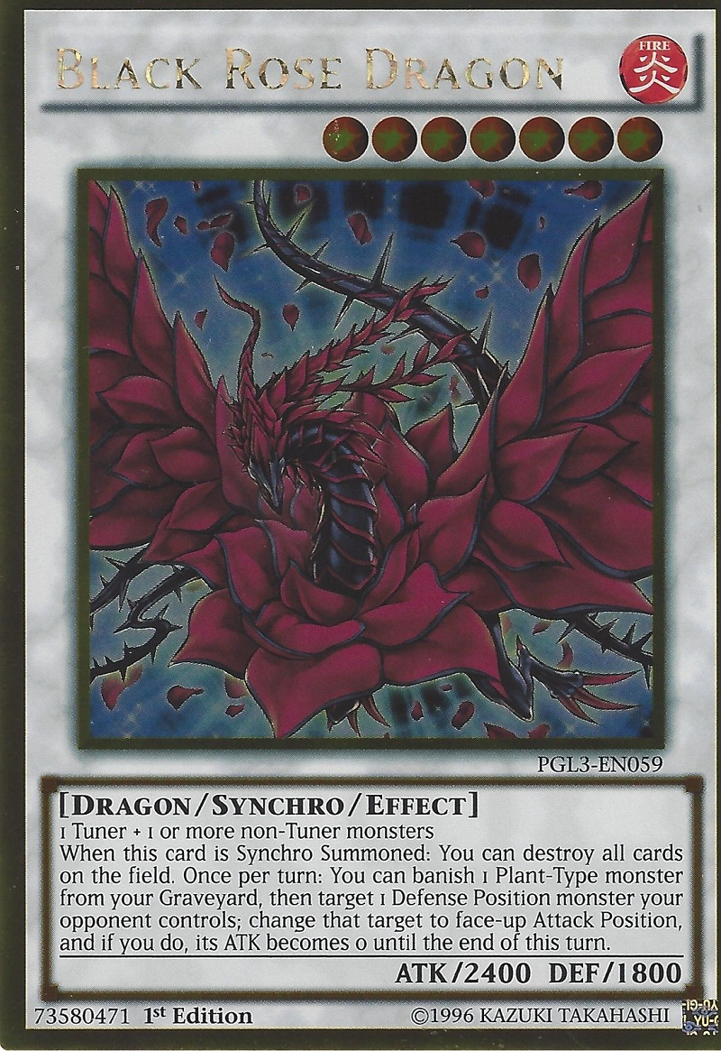 Black Rose Dragon [PGL3-EN059] Gold Rare | Rock City Comics