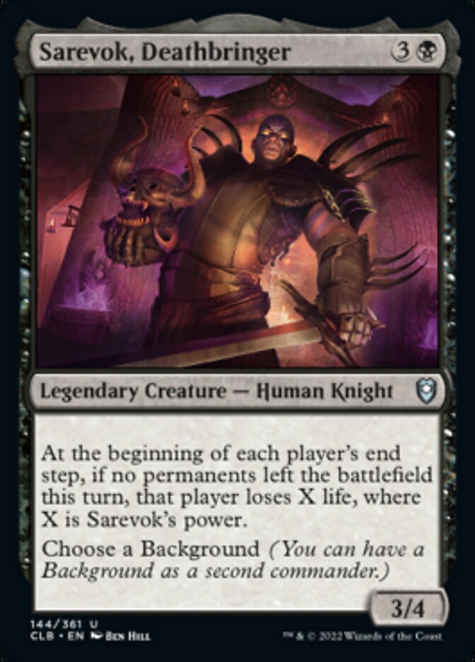 Sarevok, Deathbringer [Commander Legends: Battle for Baldur's Gate] | Rock City Comics