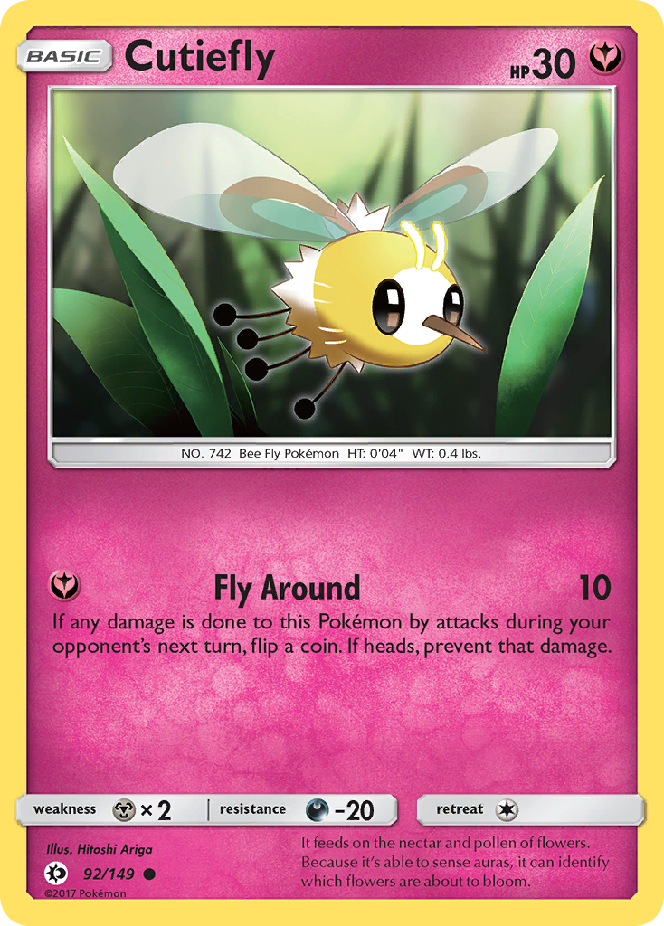 Cutiefly (92/149) [Sun & Moon: Base Set] | Rock City Comics