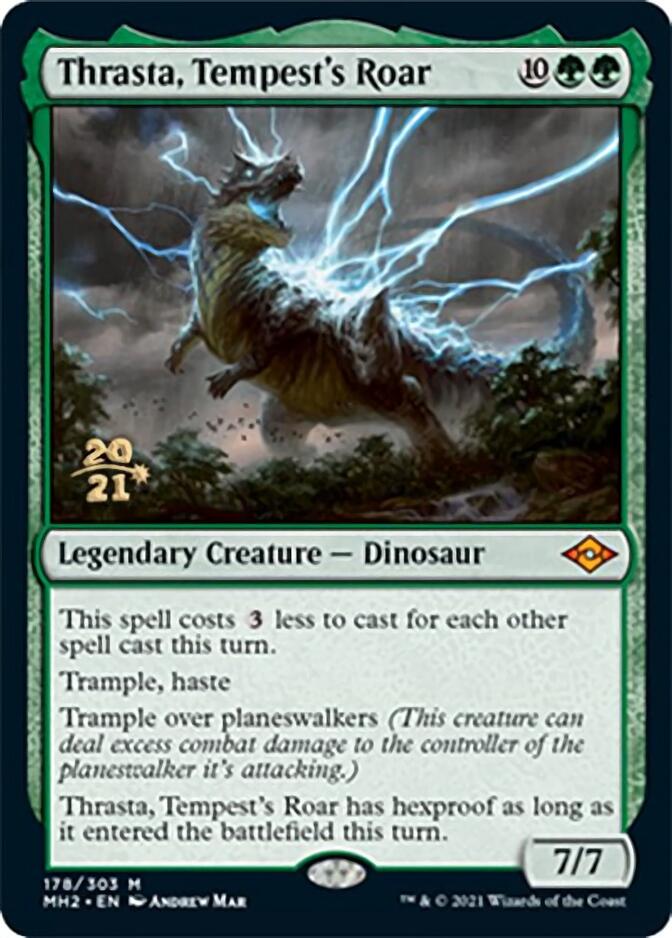 Thrasta, Tempest's Roar [Modern Horizons 2 Prerelease Promos] | Rock City Comics