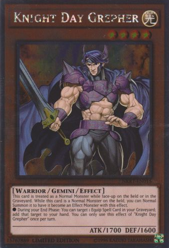 Knight Day Grepher [NKRT-EN015] Platinum Rare | Rock City Comics