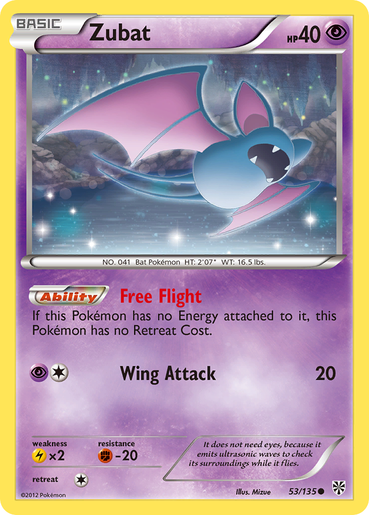 Zubat (53/135) [Black & White: Plasma Storm] | Rock City Comics