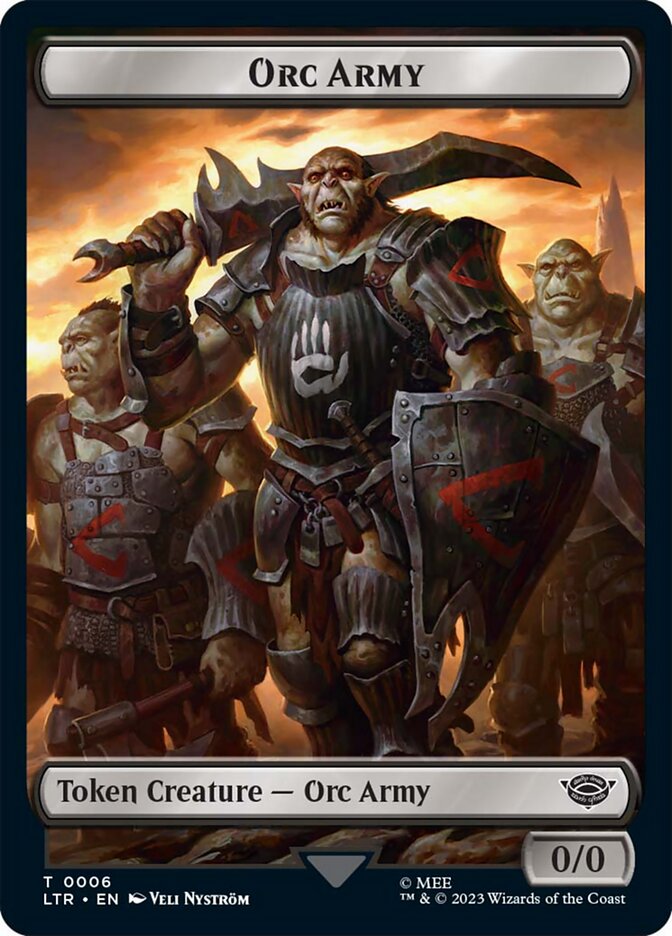 Orc Army Token (06) [The Lord of the Rings: Tales of Middle-Earth Tokens] | Rock City Comics