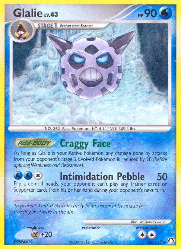 Glalie (25/123) [Diamond & Pearl: Mysterious Treasures] | Rock City Comics