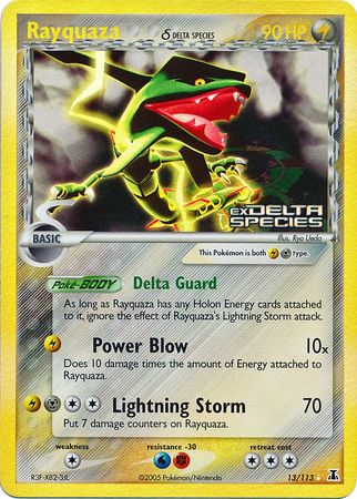 Rayquaza (13/113) (Delta Species) (Stamped) [EX: Delta Species] | Rock City Comics